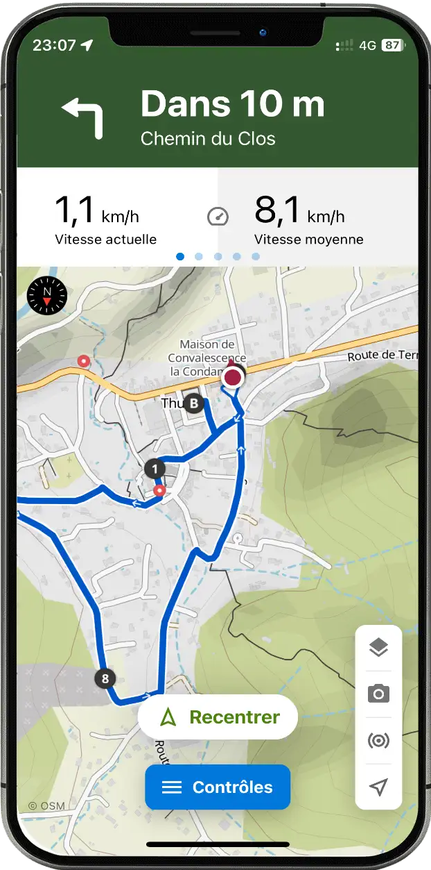 smartphone location de velo ardeche parcours